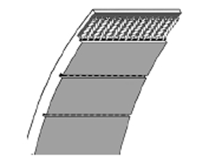 开口聚氨酯平皮带