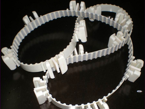 背面加组合型挡板同步带