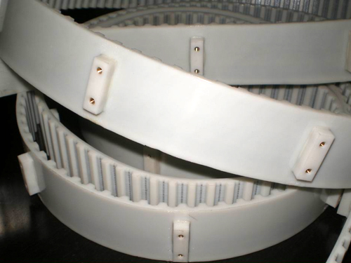 背面加双螺母挡板同步带