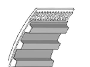 AT5-PU梯形齿同步带-齿节距5mm